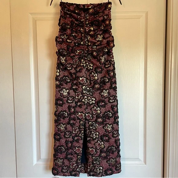 NWT MIU MIU Rare 2018 Runway Gonna Lurex Metallic Dress Bordeaux - EU38 (US8) - Picture 3 of 15